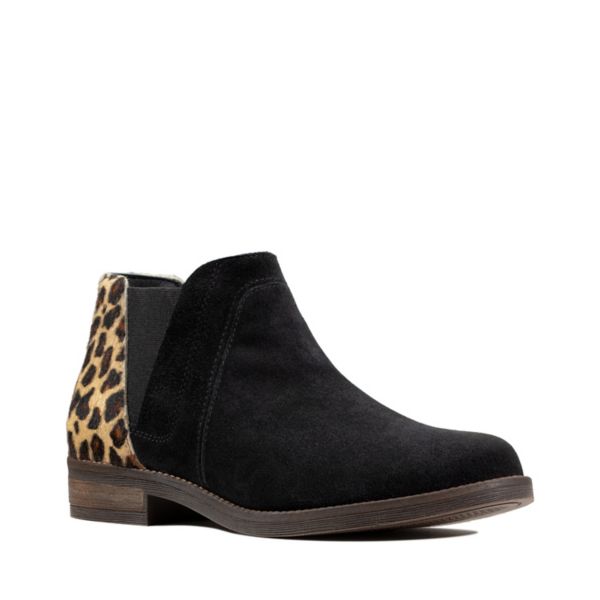 Clarks Womens Demi Beat Ankle Boots Leopard | UK-6742108